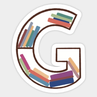 G Bookcase Sticker